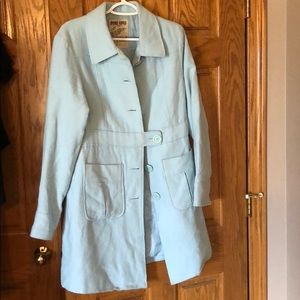 Baby blue pea coat